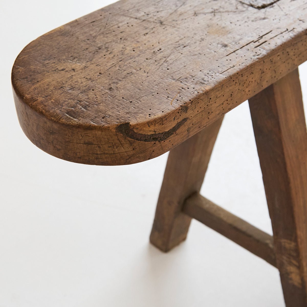 Antique Oak Farm Bench - elsie green - furniture