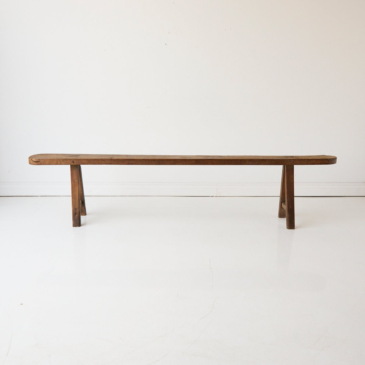 Antique Oak Farm Bench - elsie green - furniture