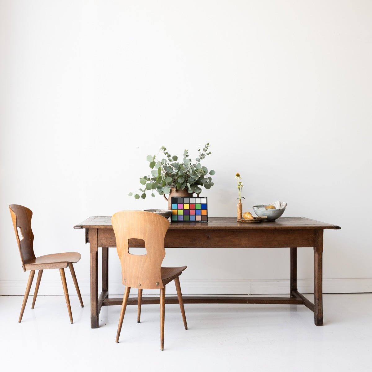 Antique Oak Farm Table - elsie green - furniture
