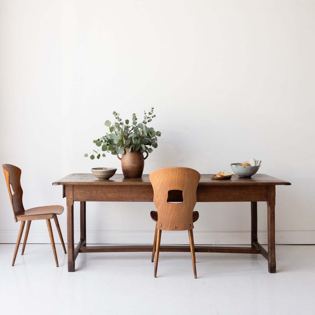 Antique Oak Farm Table - elsie green - furniture