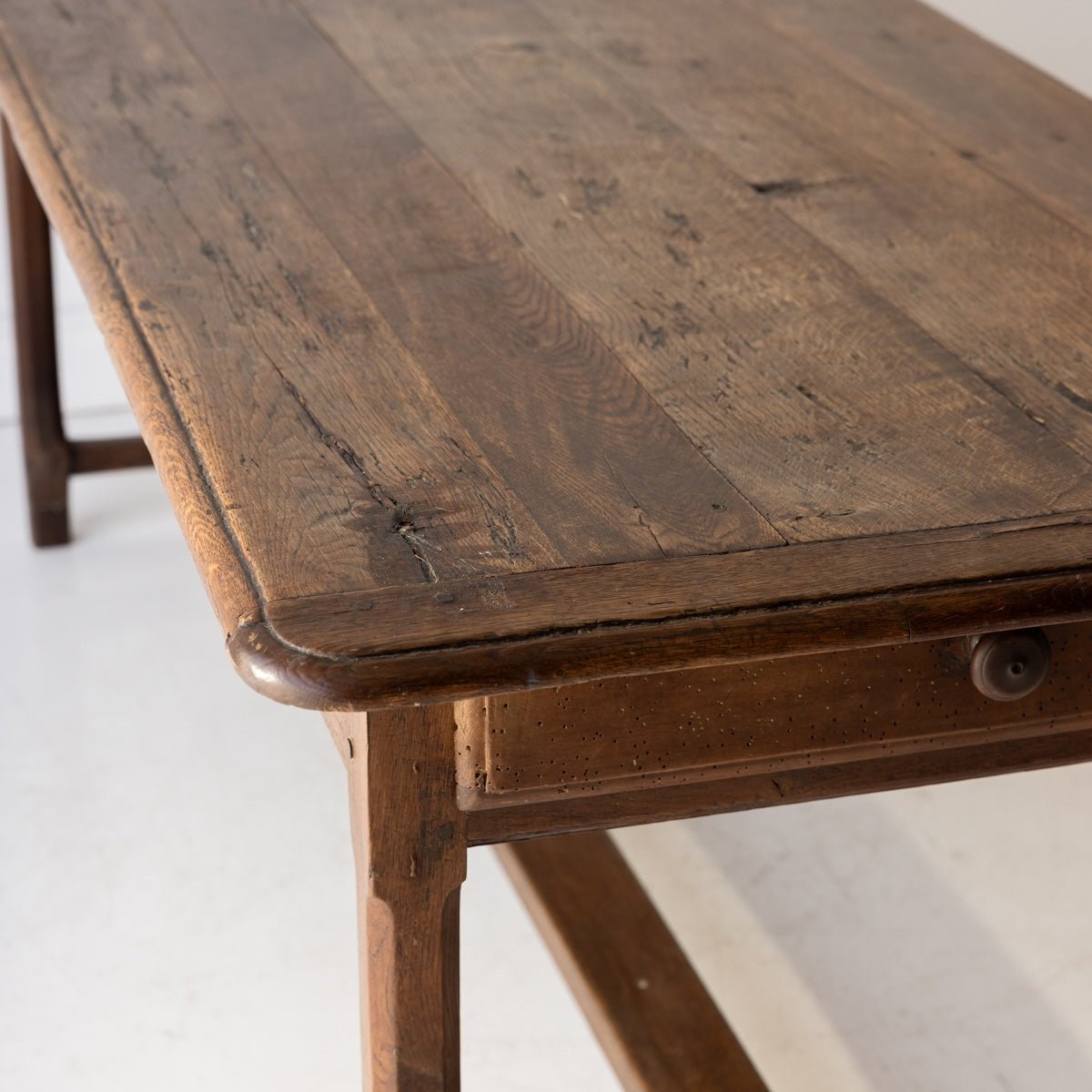 Antique Oak Farm Table - elsie green - furniture