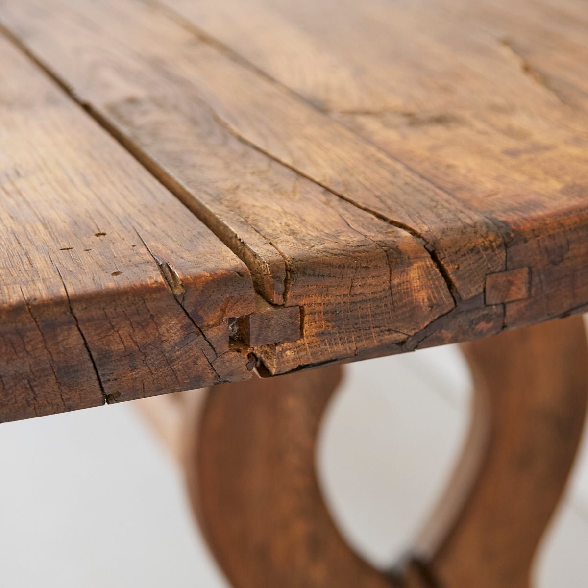 Antique Oak Monastery Table - elsie green - furniture