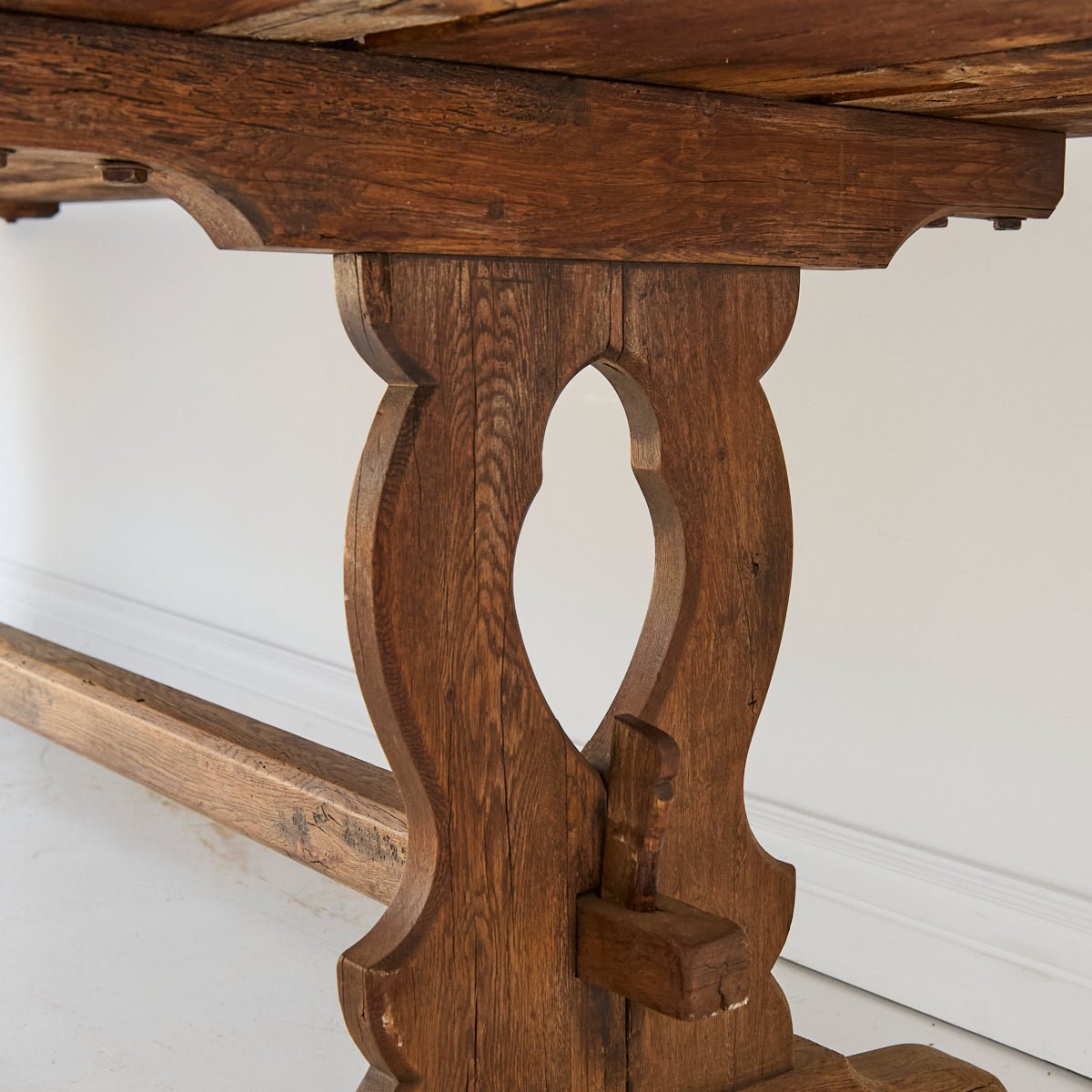 Antique Oak Monastery Table - elsie green - furniture