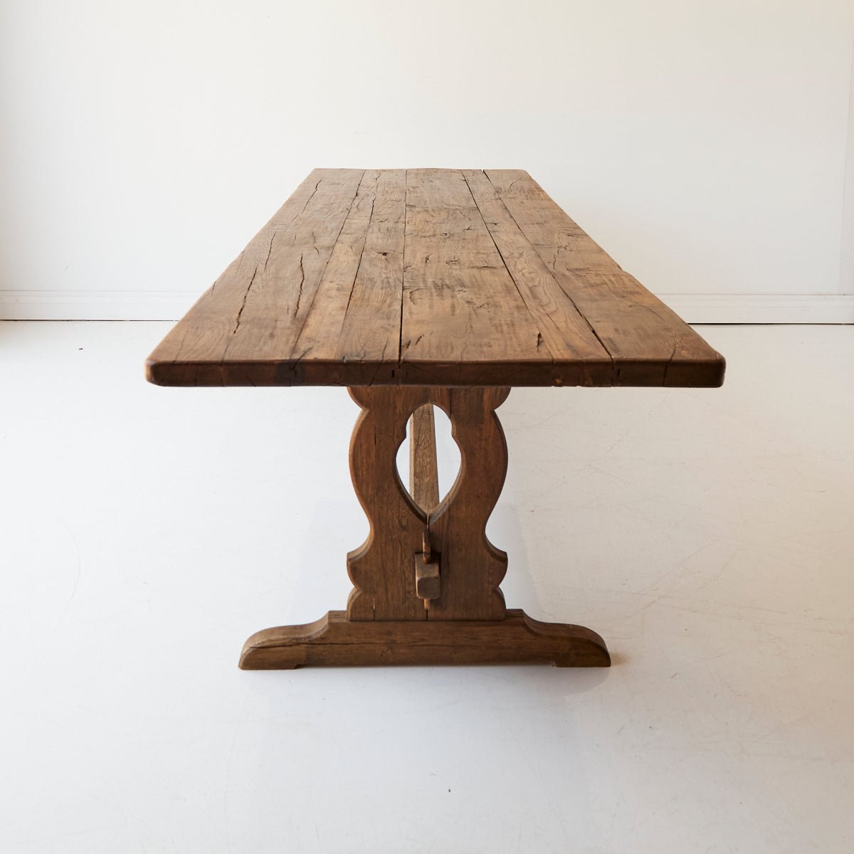 Antique Oak Monastery Table - elsie green - furniture