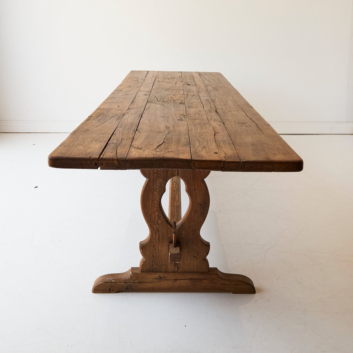 Antique Oak Monastery Table - elsie green - furniture
