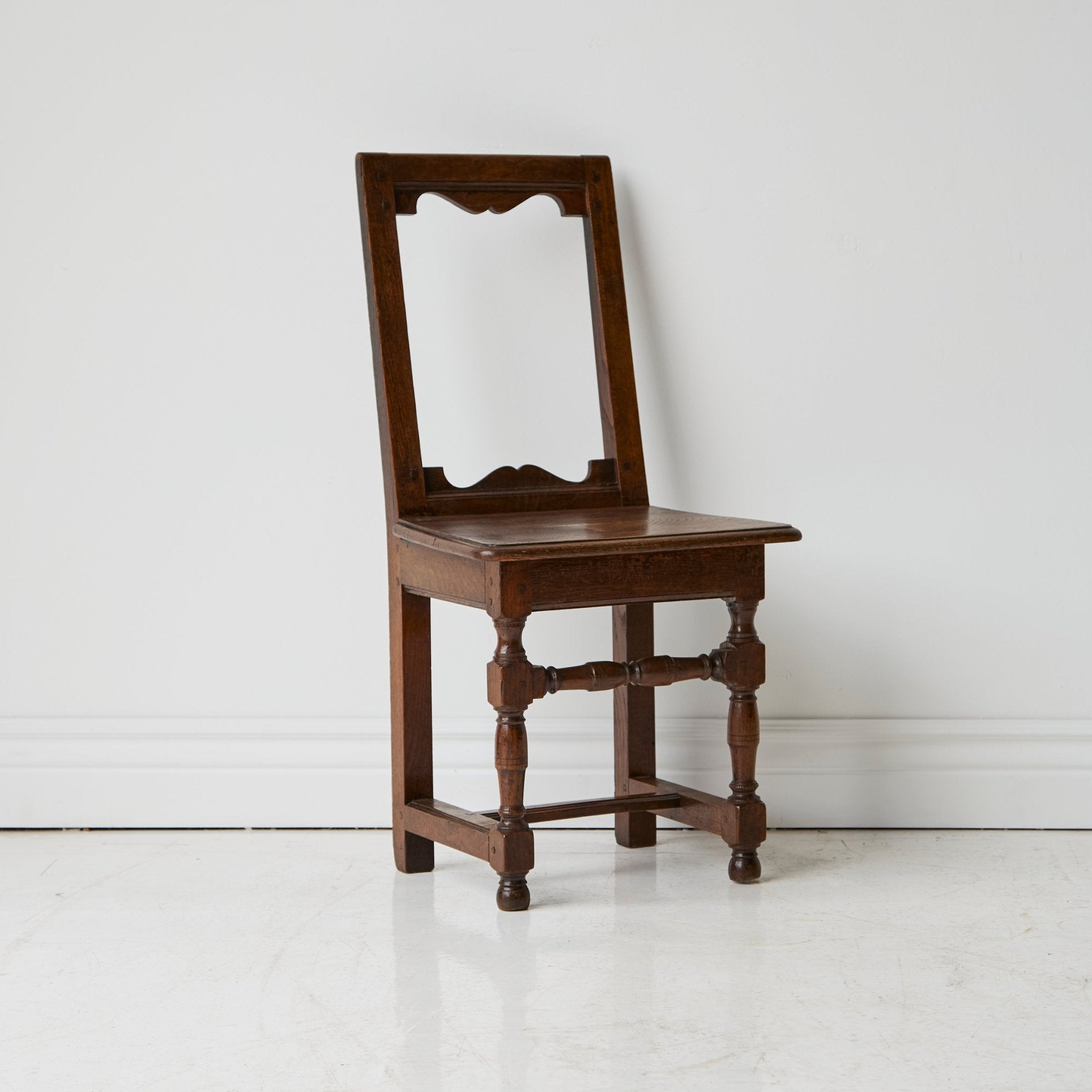 Antique Oak Nun's Chair - elsie green - furniture