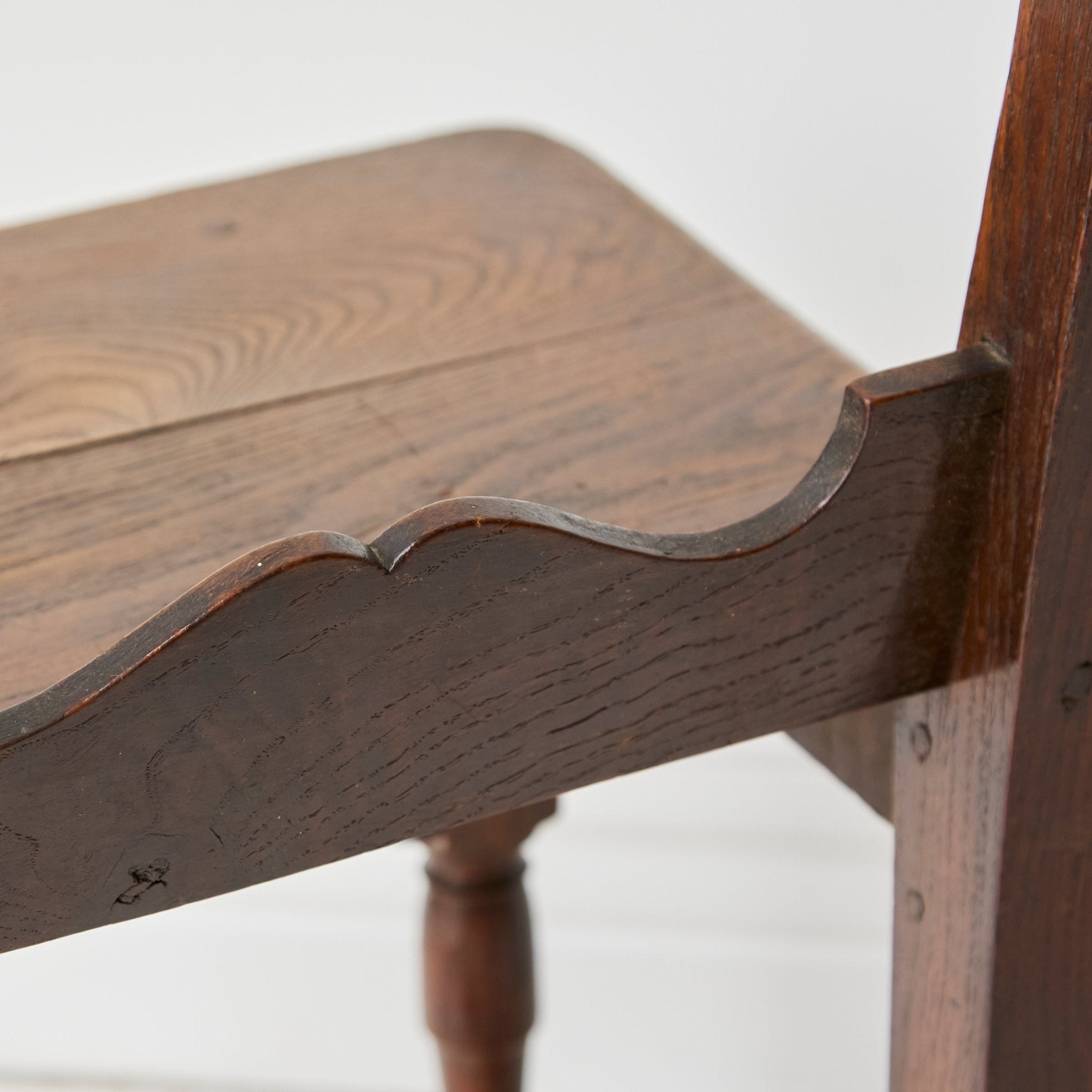 Antique Oak Nun's Chair - elsie green - furniture
