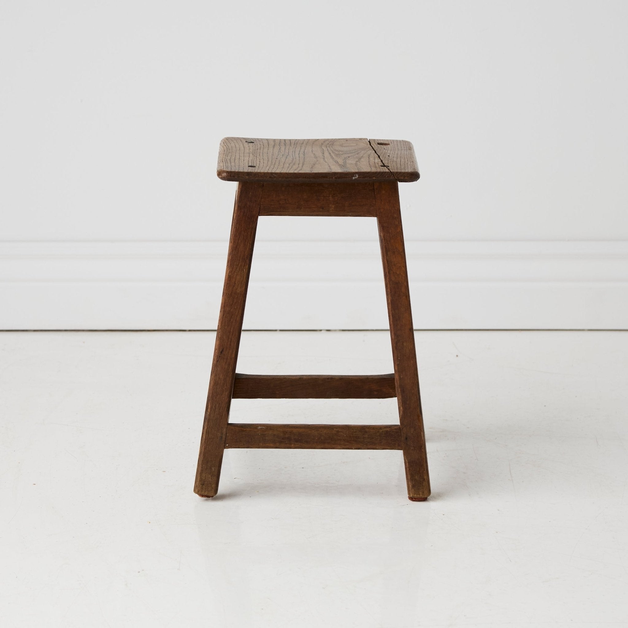 Antique Oak Stool - elsie green - furniture
