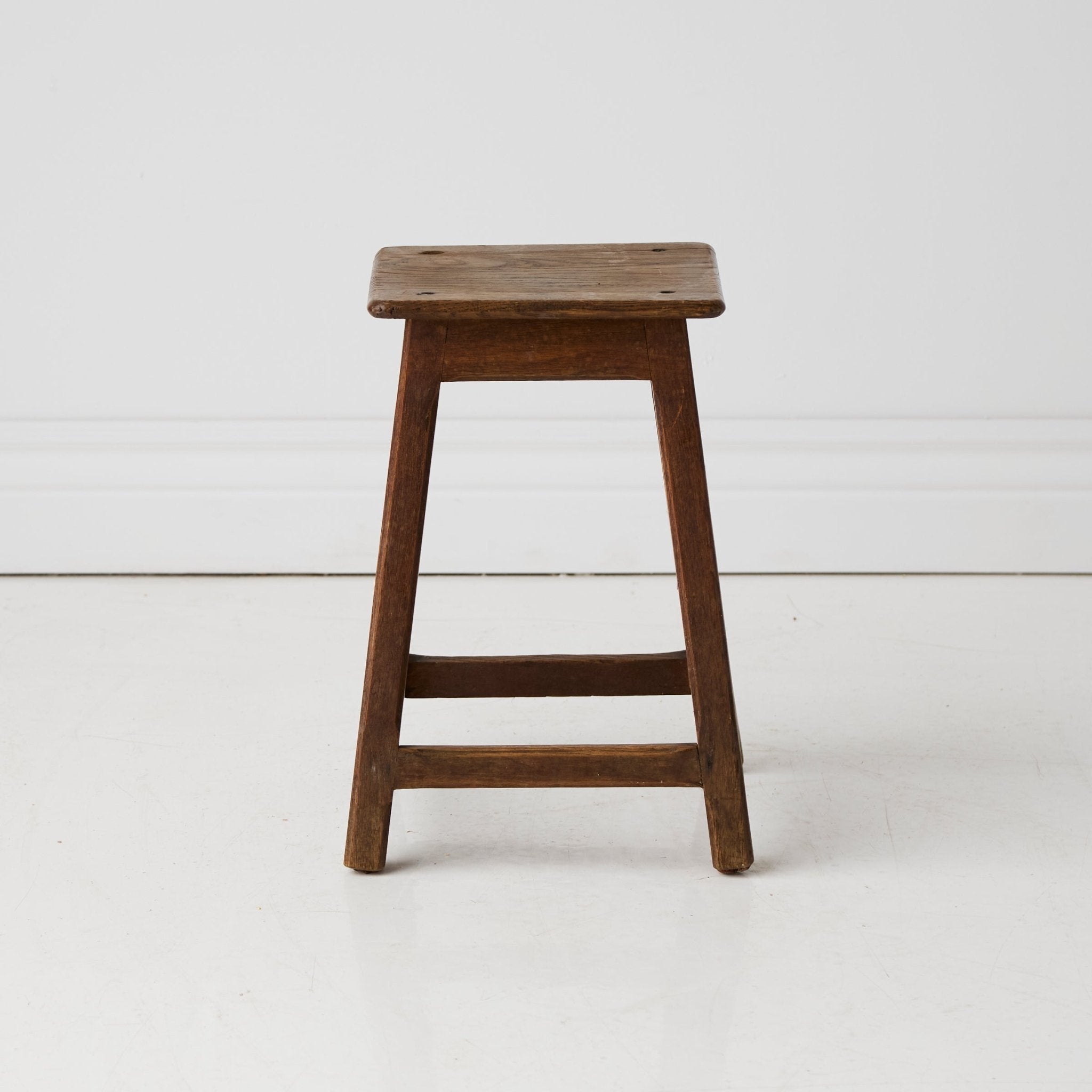 Antique Oak Stool - elsie green - furniture