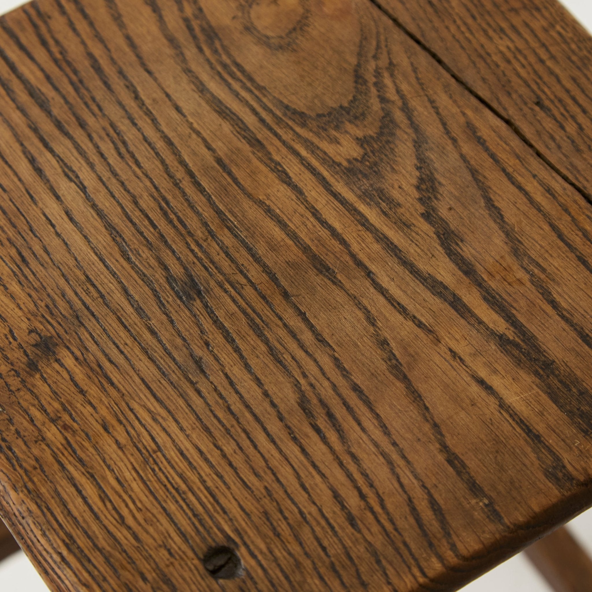 Antique Oak Stool - elsie green - furniture