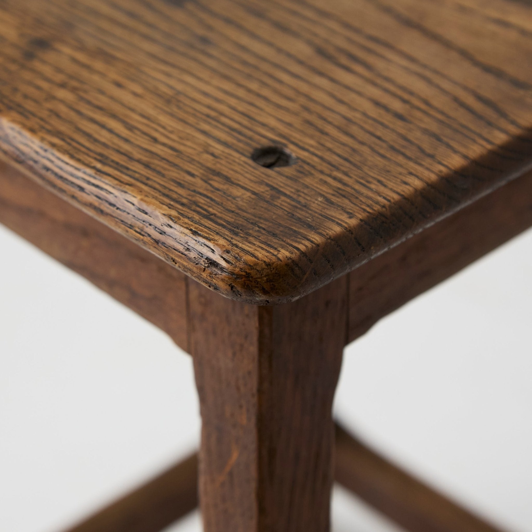 Antique Oak Stool - elsie green - furniture