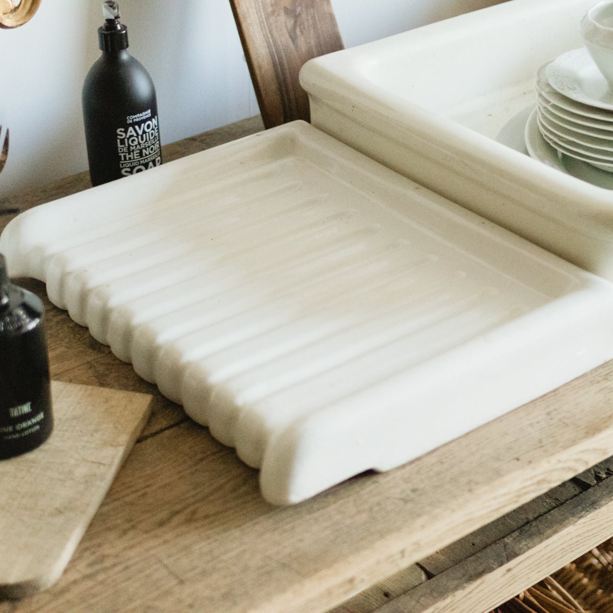 Antique Porcelain Drain Board - elsie green - the french kitchen