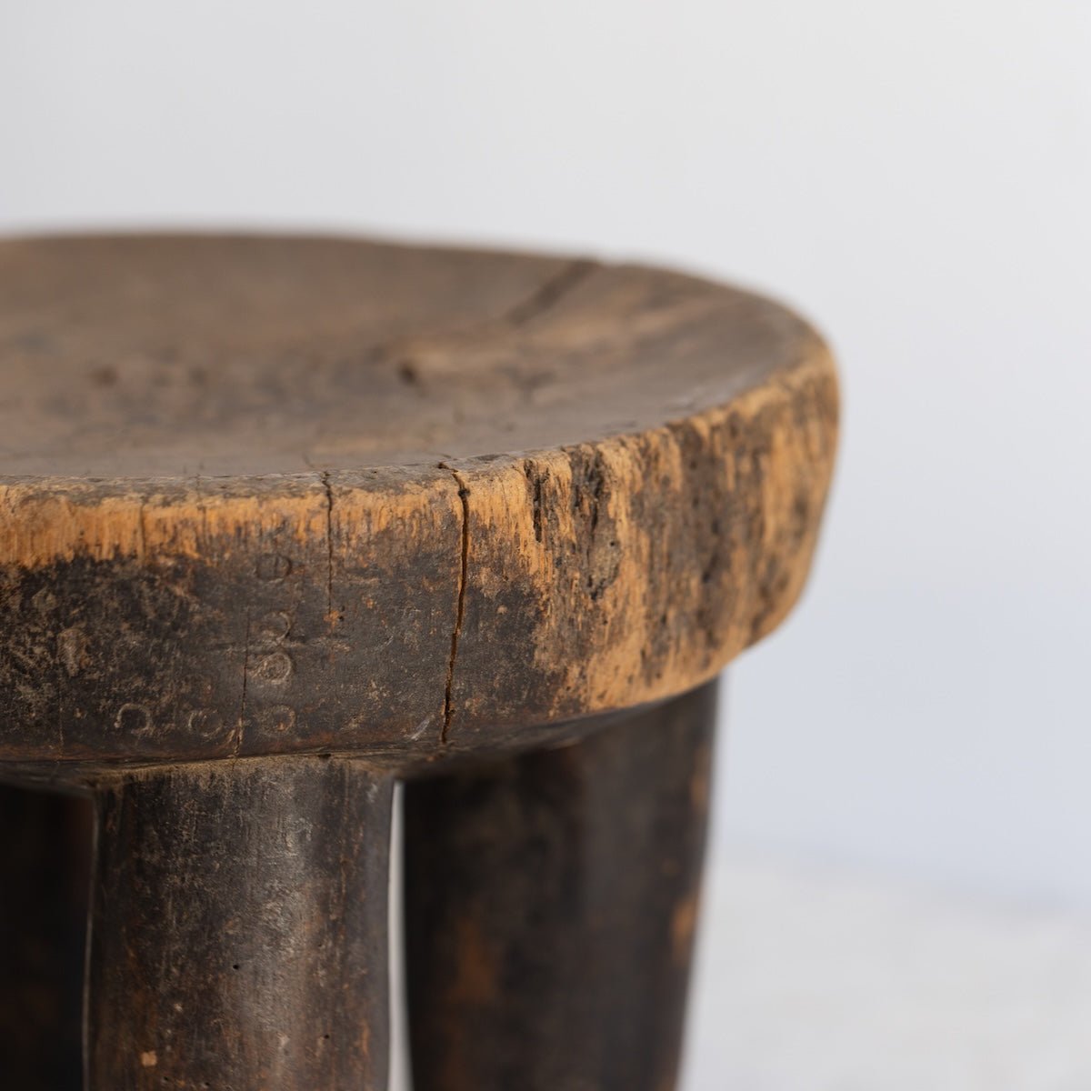 Antique Primitive Stool - elsie green - furniture