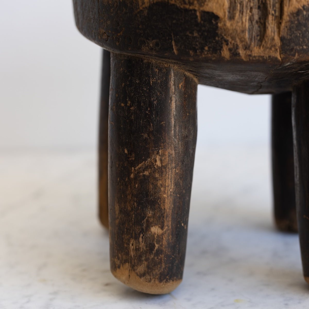 Antique Primitive Stool - elsie green - furniture