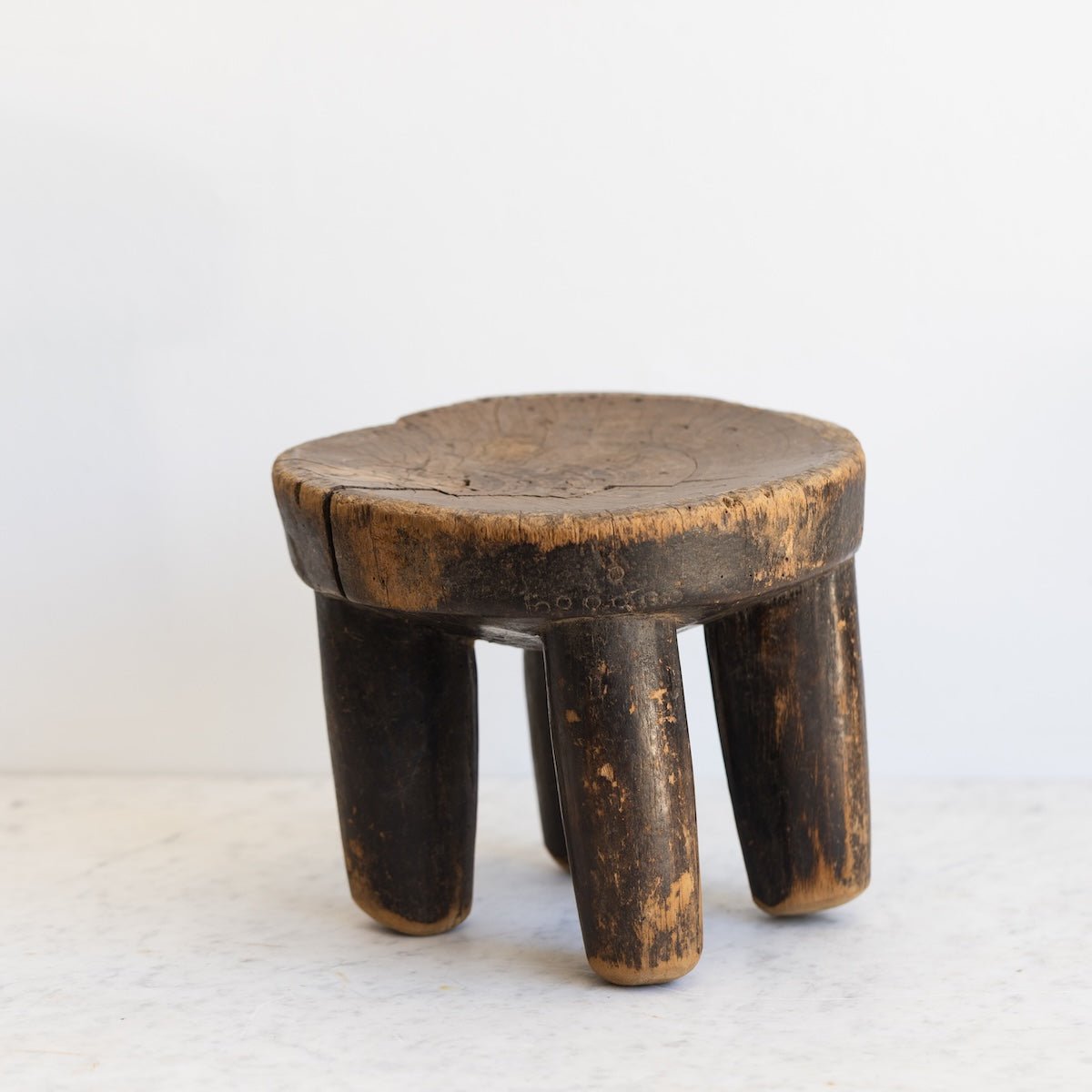 Antique Primitive Stool - elsie green - furniture