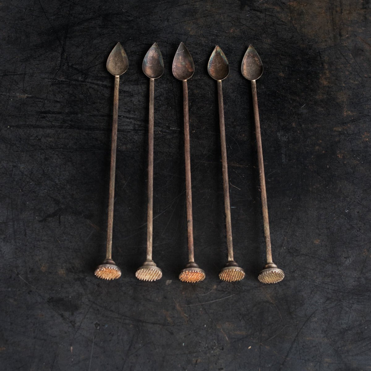 Antique Silver Bar Spoon - elsie green - the french kitchen
