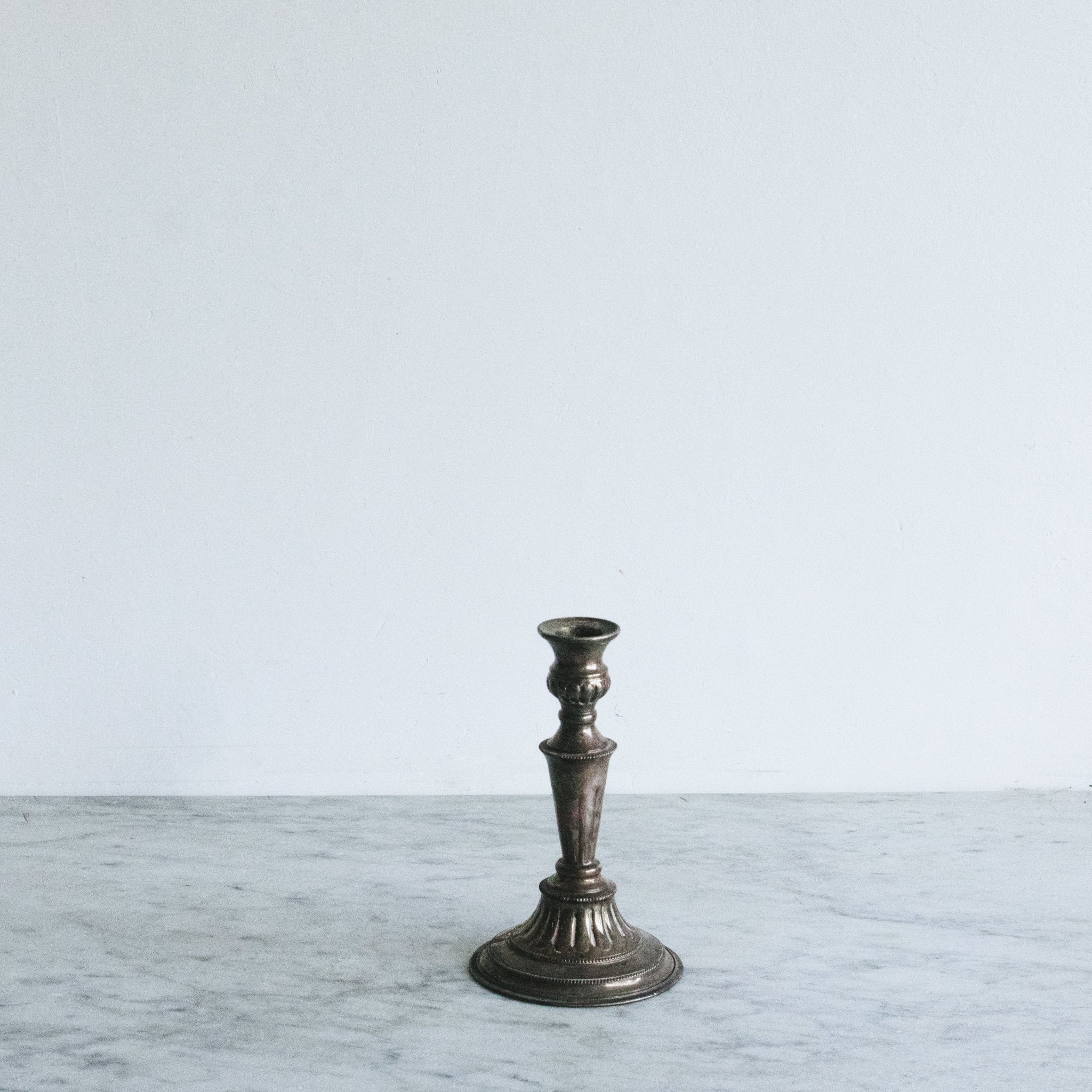 Antique Silver Candlestick - elsie green - Decor