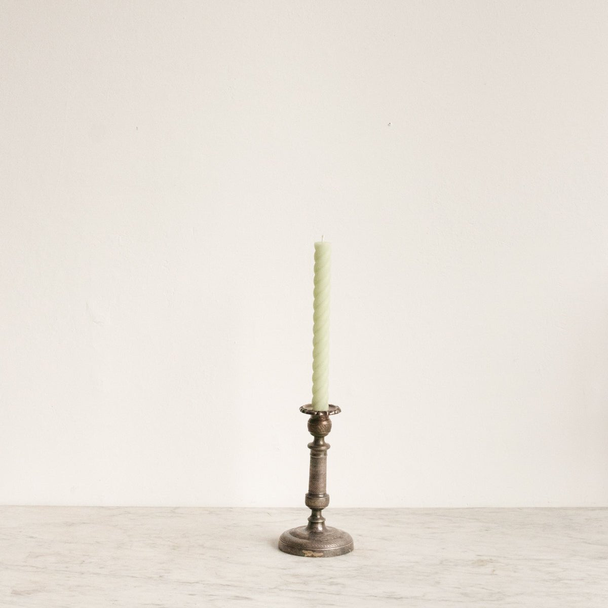 Antique Silver Candlestick - elsie green - Decor