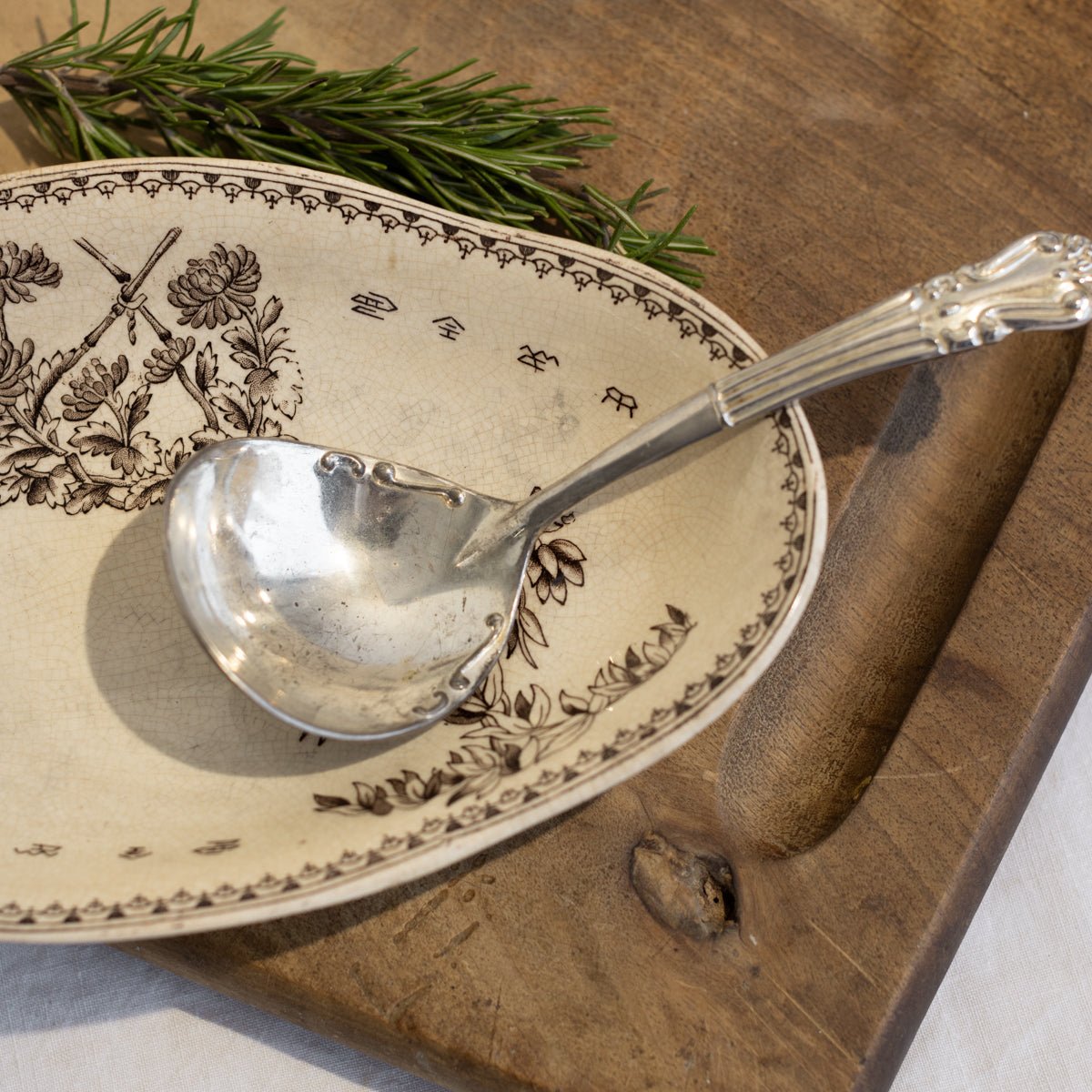 Antique Silver Ladle | The Patrick Orbe Collection - elsie green - the french kitchen