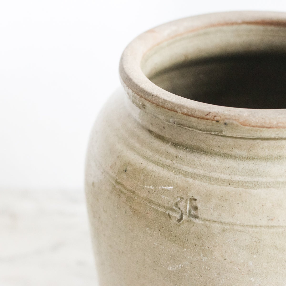 Antique Stamped Mustard Pot - elsie green - the french ktichen