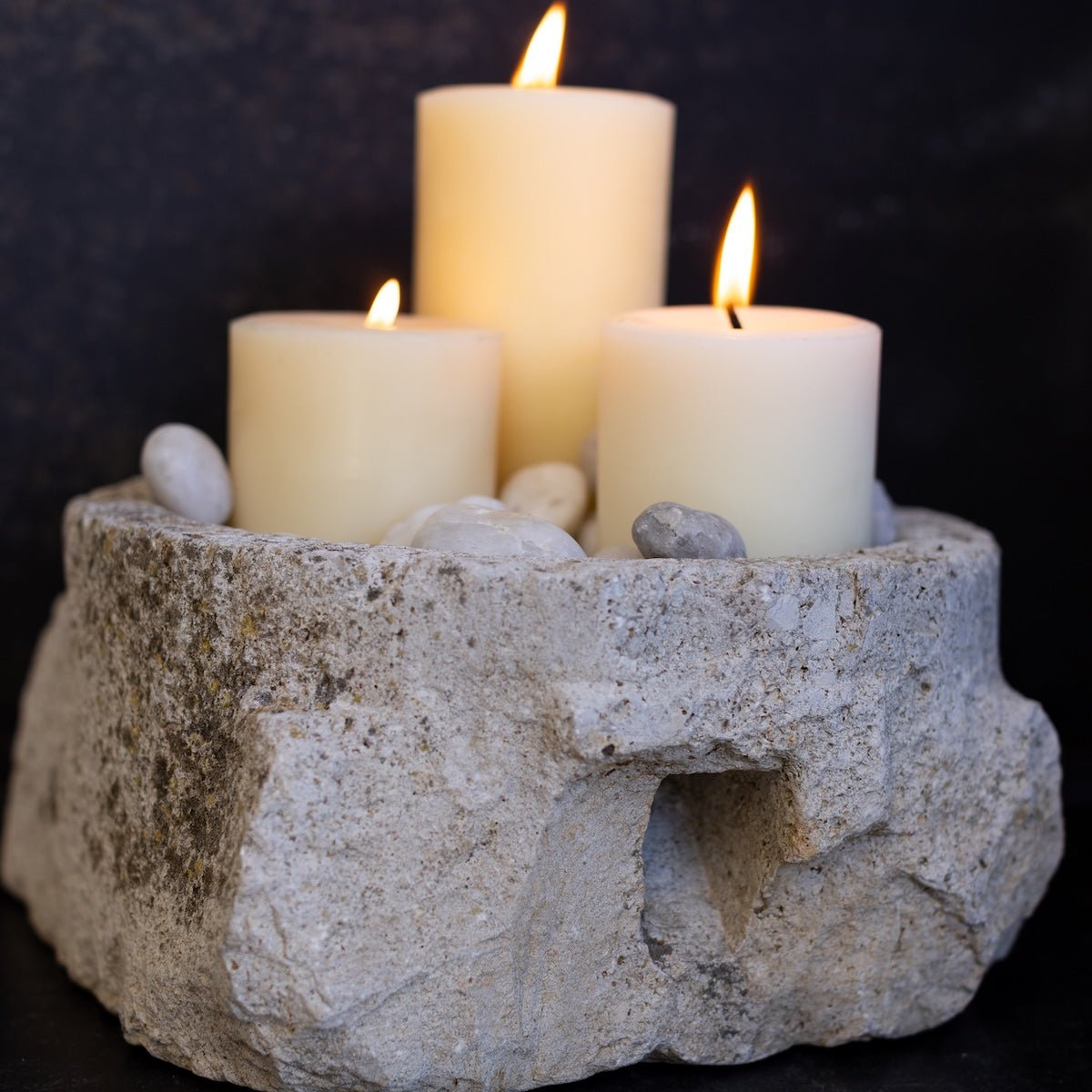 Antique Stone Mortar - elsie green - decor