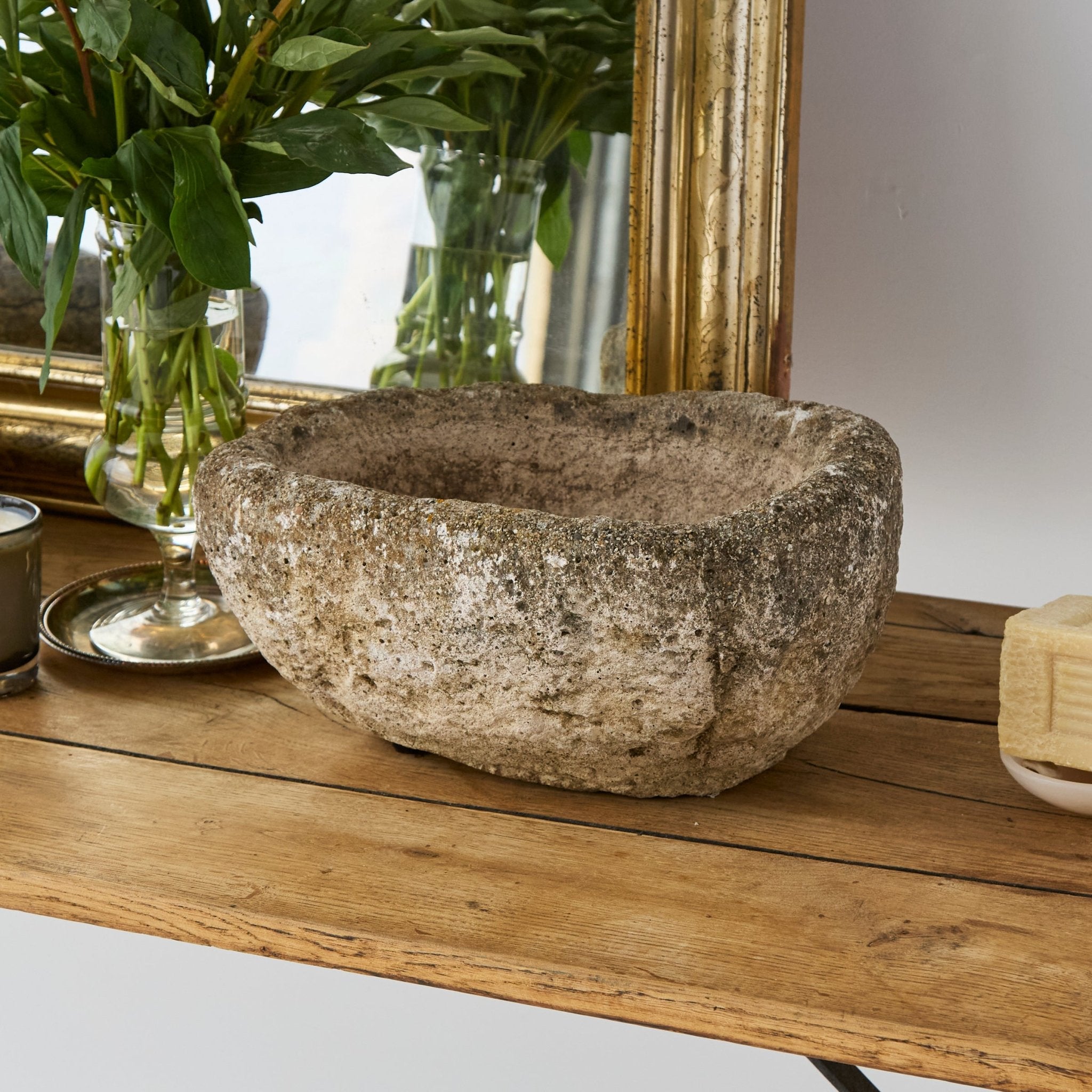 Antique Stone Sink - elsie green - decor