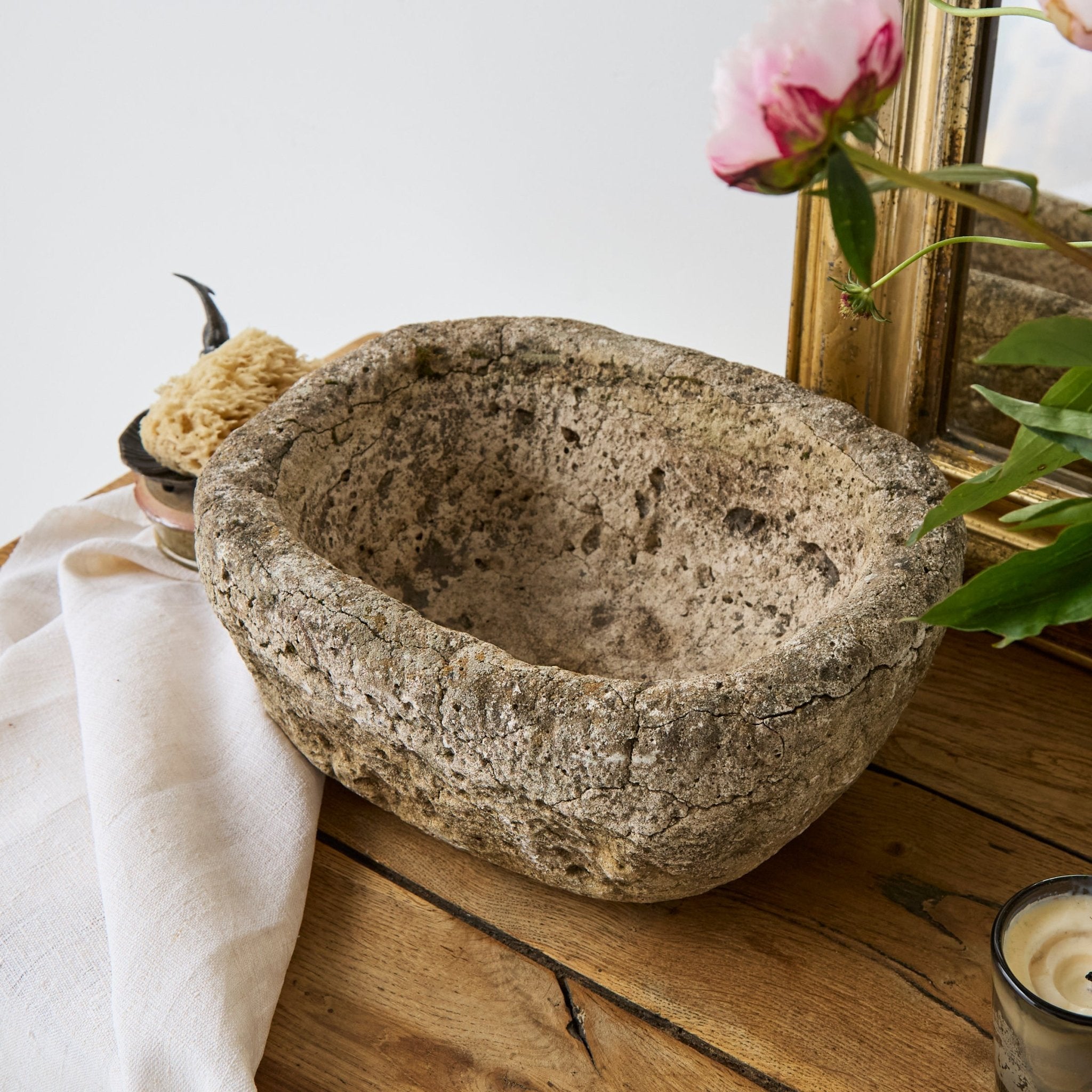 Antique Stone Sink - elsie green - decor