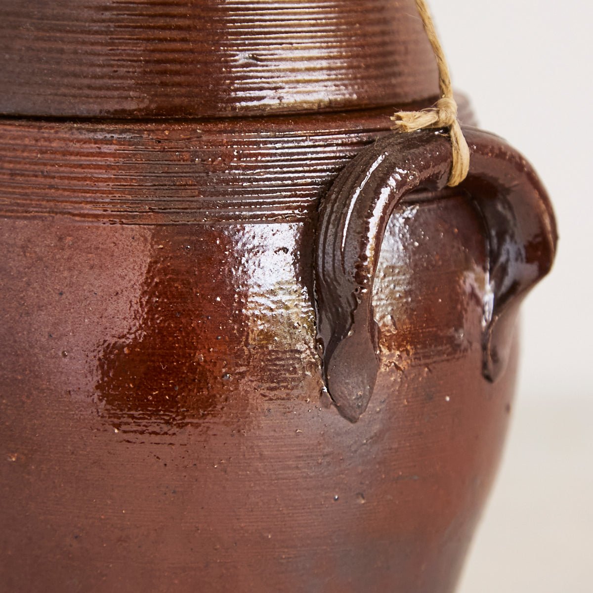 Antique Stoneware Crock with Lid - elsie green - the french kitchen