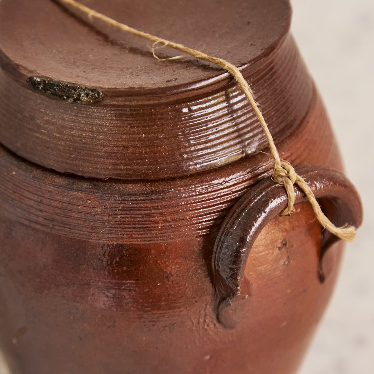 Antique Stoneware Crock with Lid - elsie green - the french kitchen