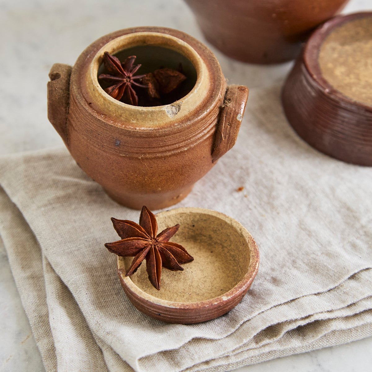 Antique Stoneware Crock with Lid - elsie green - the french kitchen