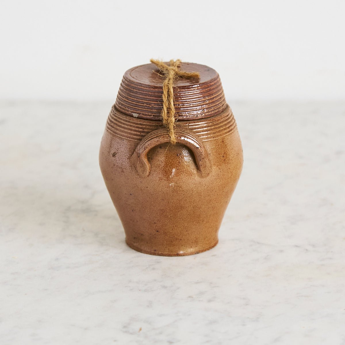 Antique Stoneware Crock with Lid - elsie green - the french kitchen