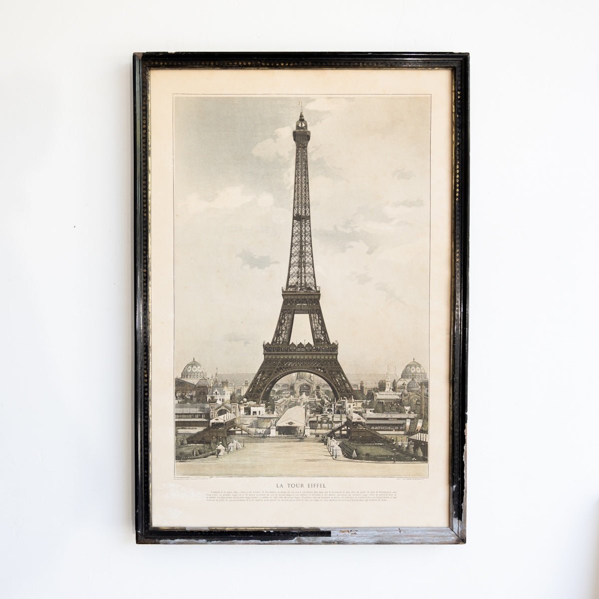 Antique Tour Eiffel Worlds Fair Advertisement - elsie green - art