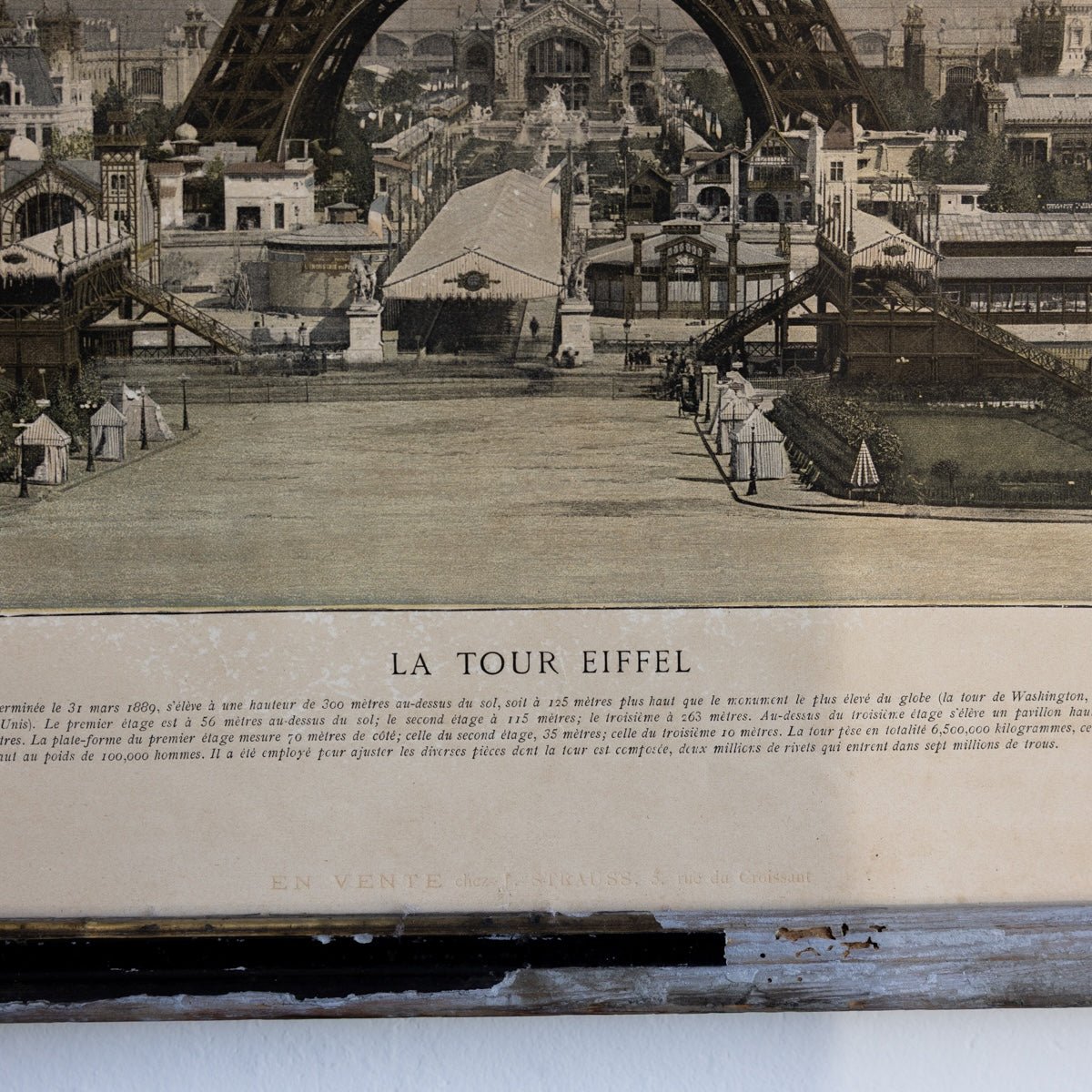 Antique Tour Eiffel Worlds Fair Advertisement - elsie green - art