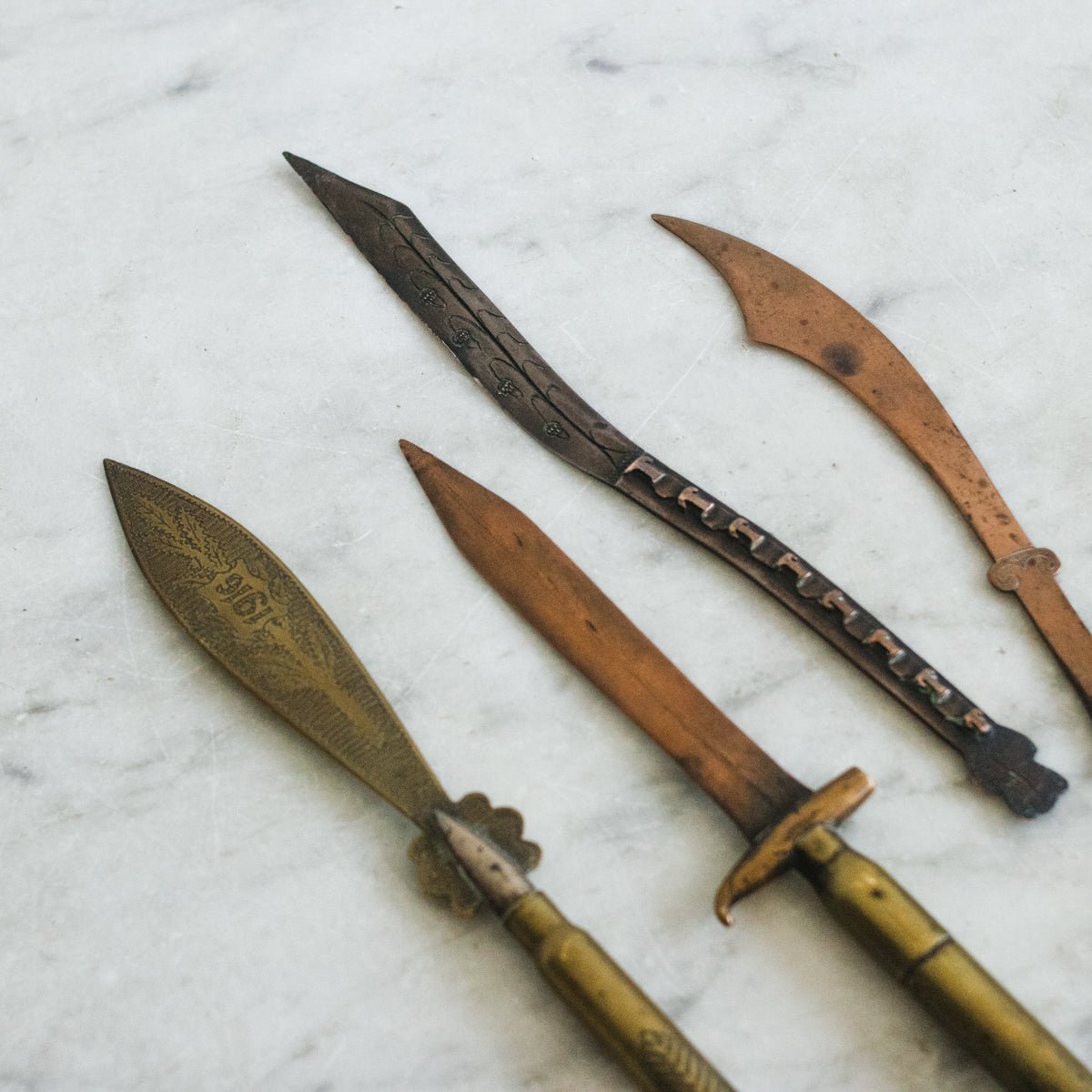 Antique Trench Art Letter Opener - elsie green - decor