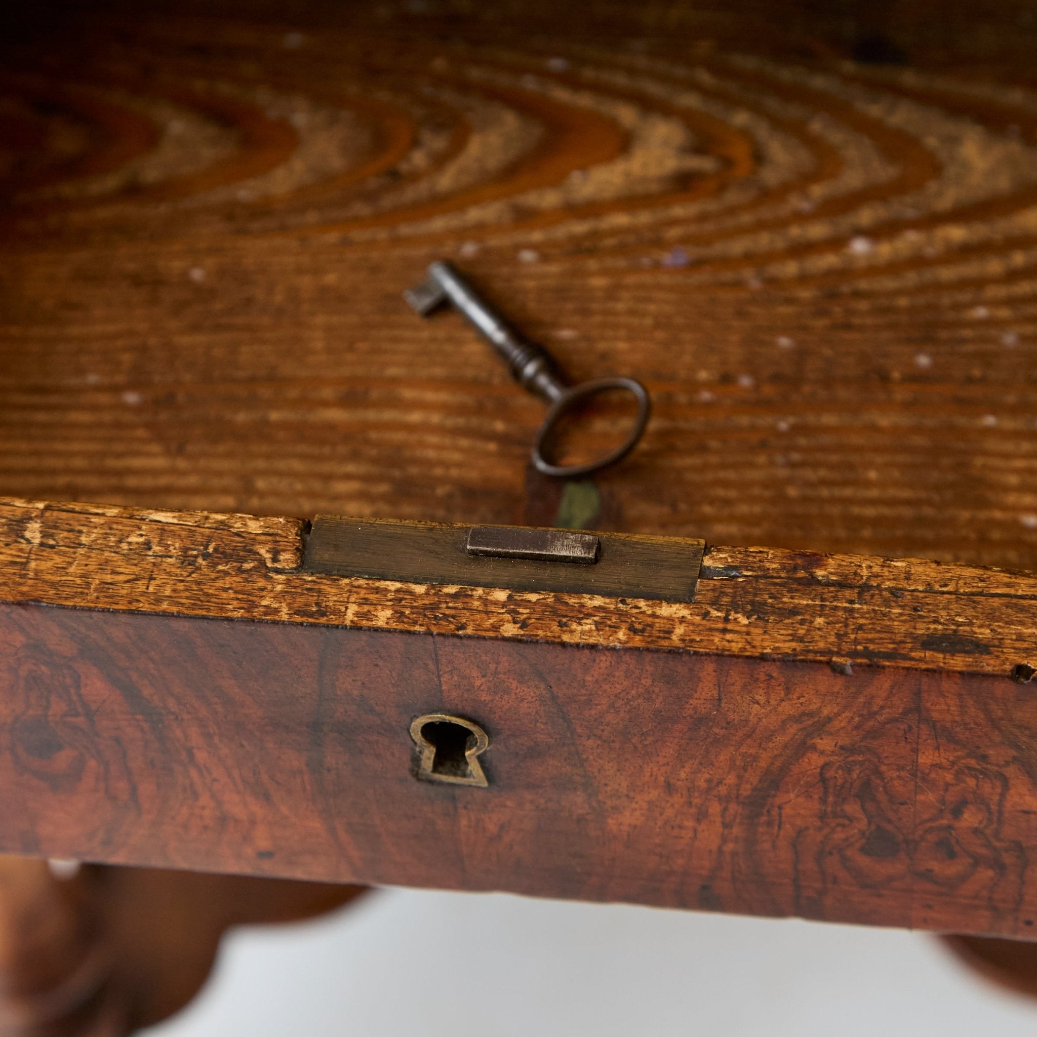 Antique Turned Leg Bedside Table - elsie green - furniture
