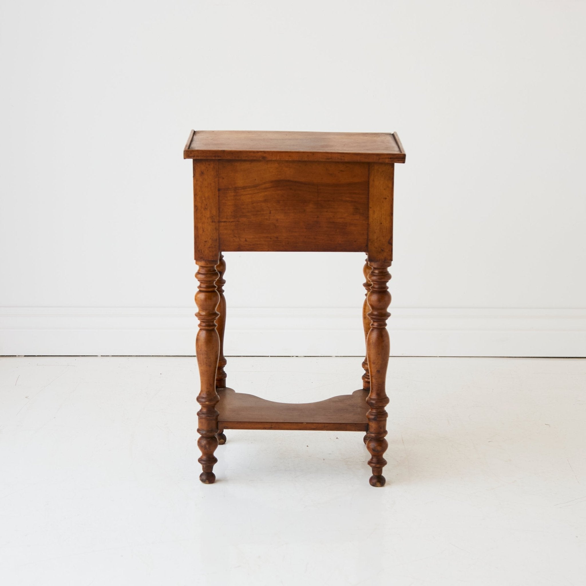 Antique Turned Leg Bedside Table - elsie green - furniture