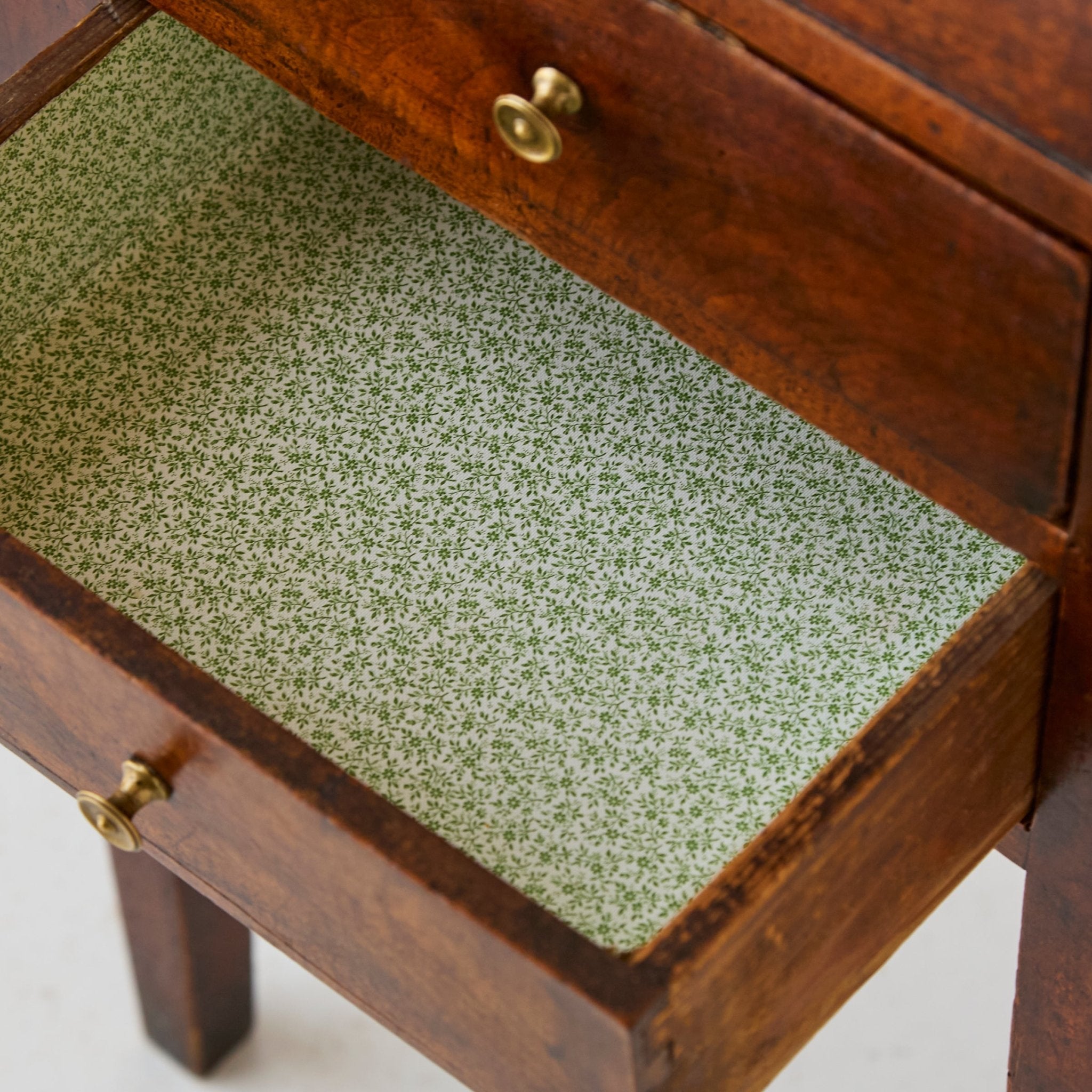 Antique Walnut Bedside Table - elsie green - furniture