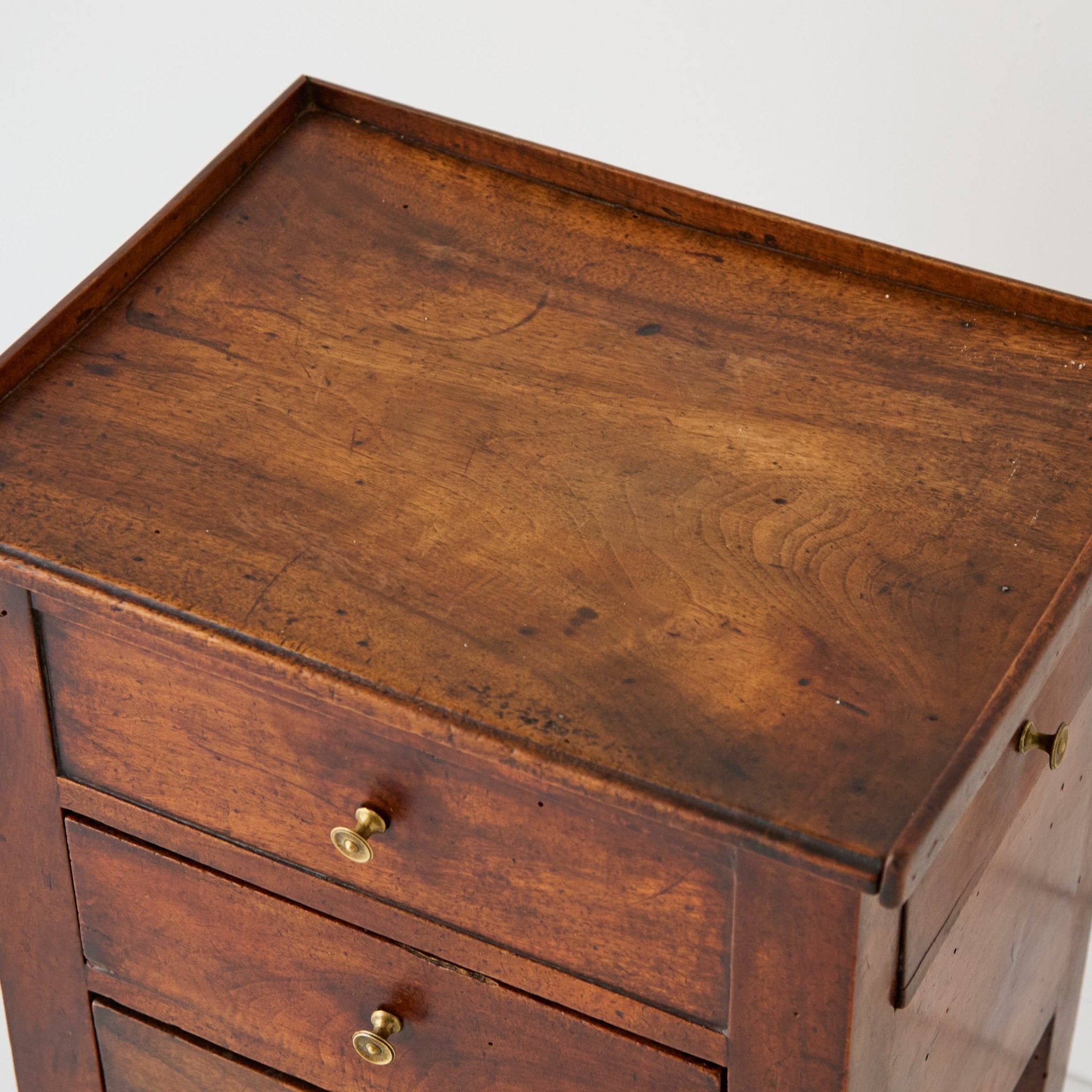 Antique Walnut Bedside Table - elsie green - furniture