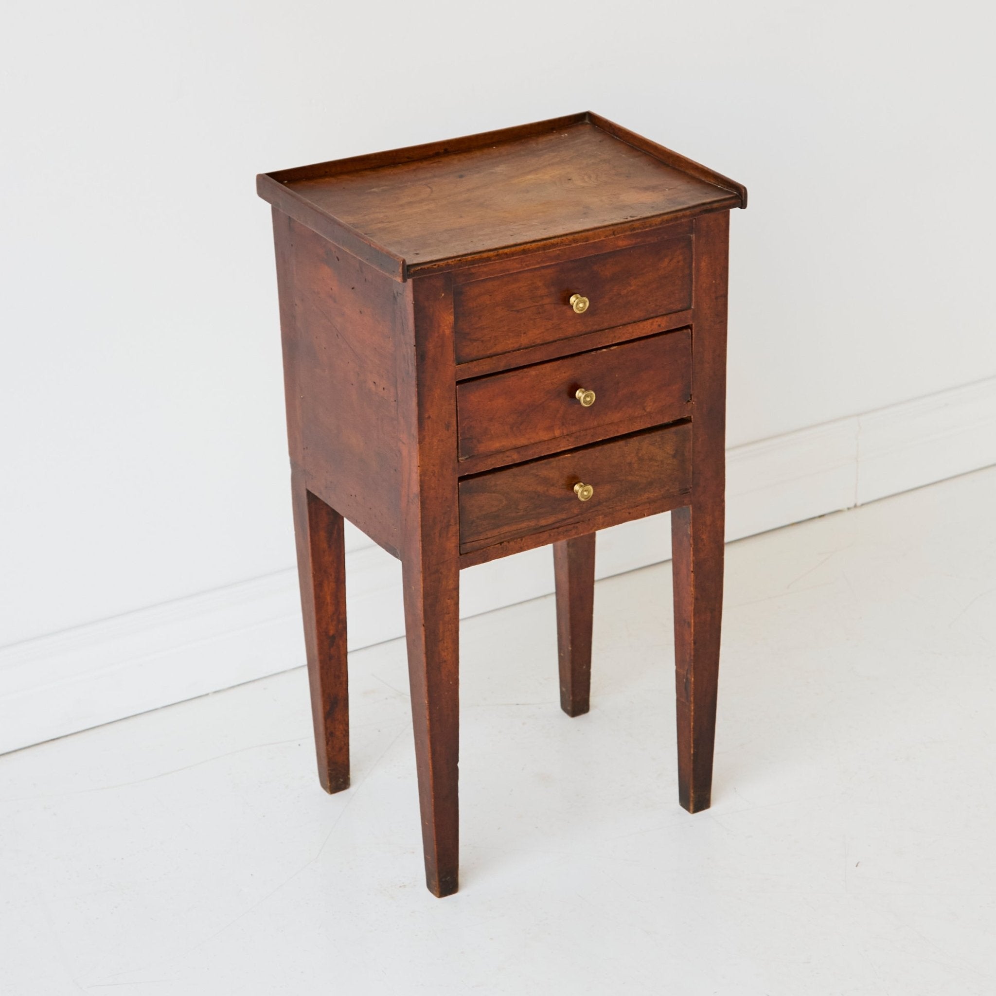 Antique Walnut Bedside Table - elsie green - furniture