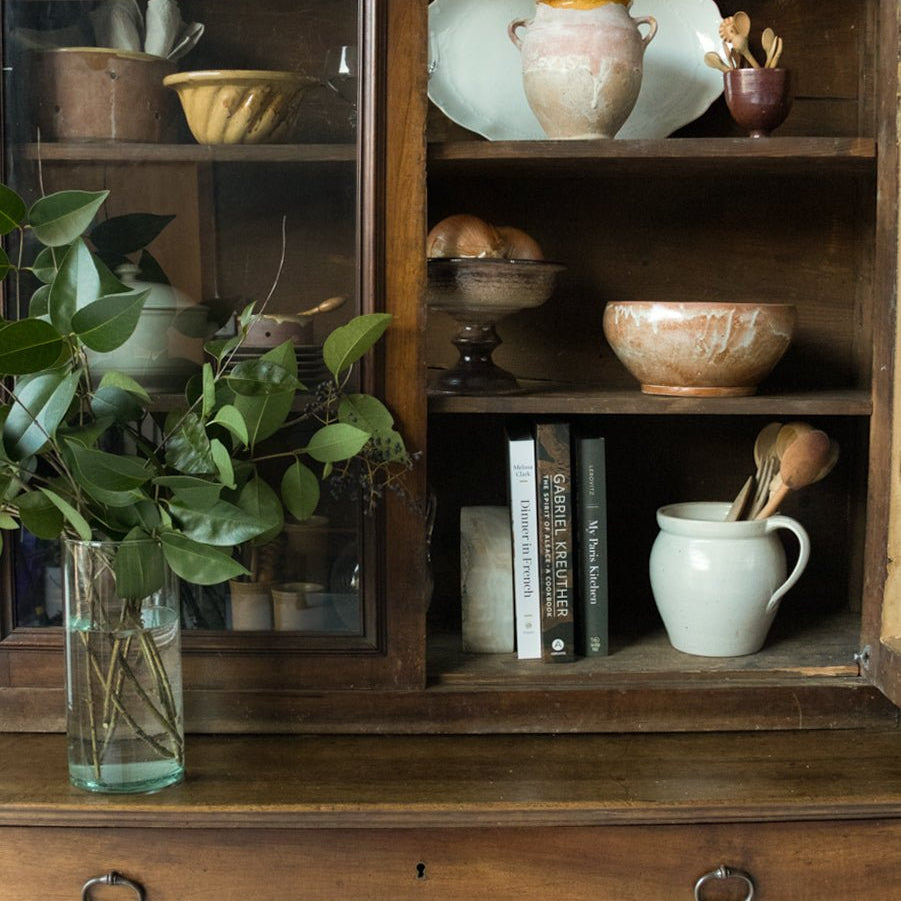 Antique Walnut China Cabinet - elsie green - furniture