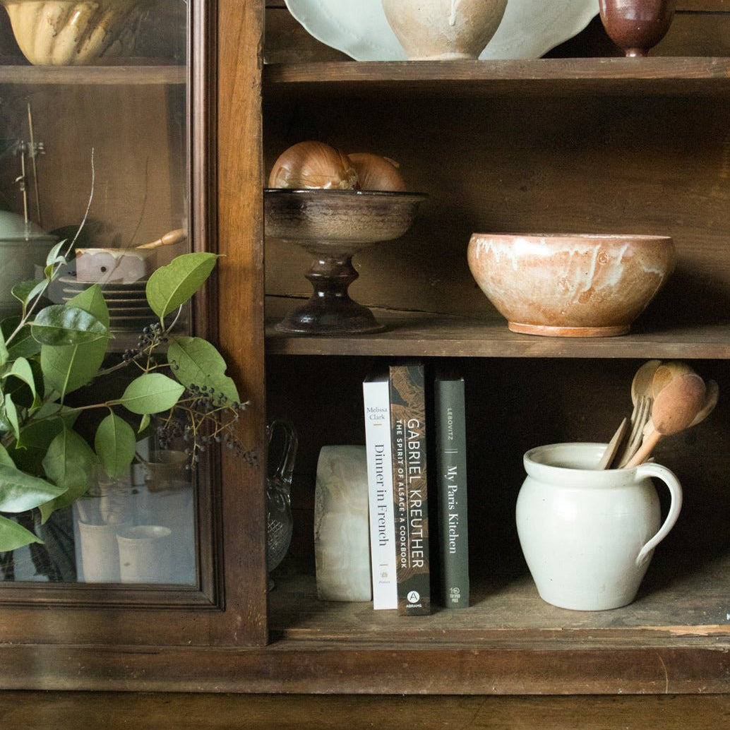 Antique Walnut China Cabinet - elsie green - furniture