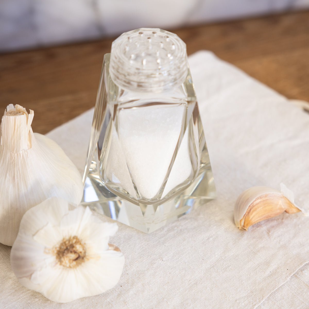 Art Deco Crystal Salt Shaker - elsie green - the french kitchen