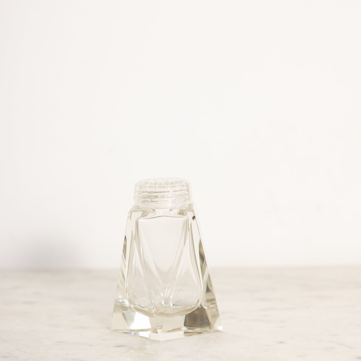 Art Deco Crystal Salt Shaker - elsie green - the french kitchen