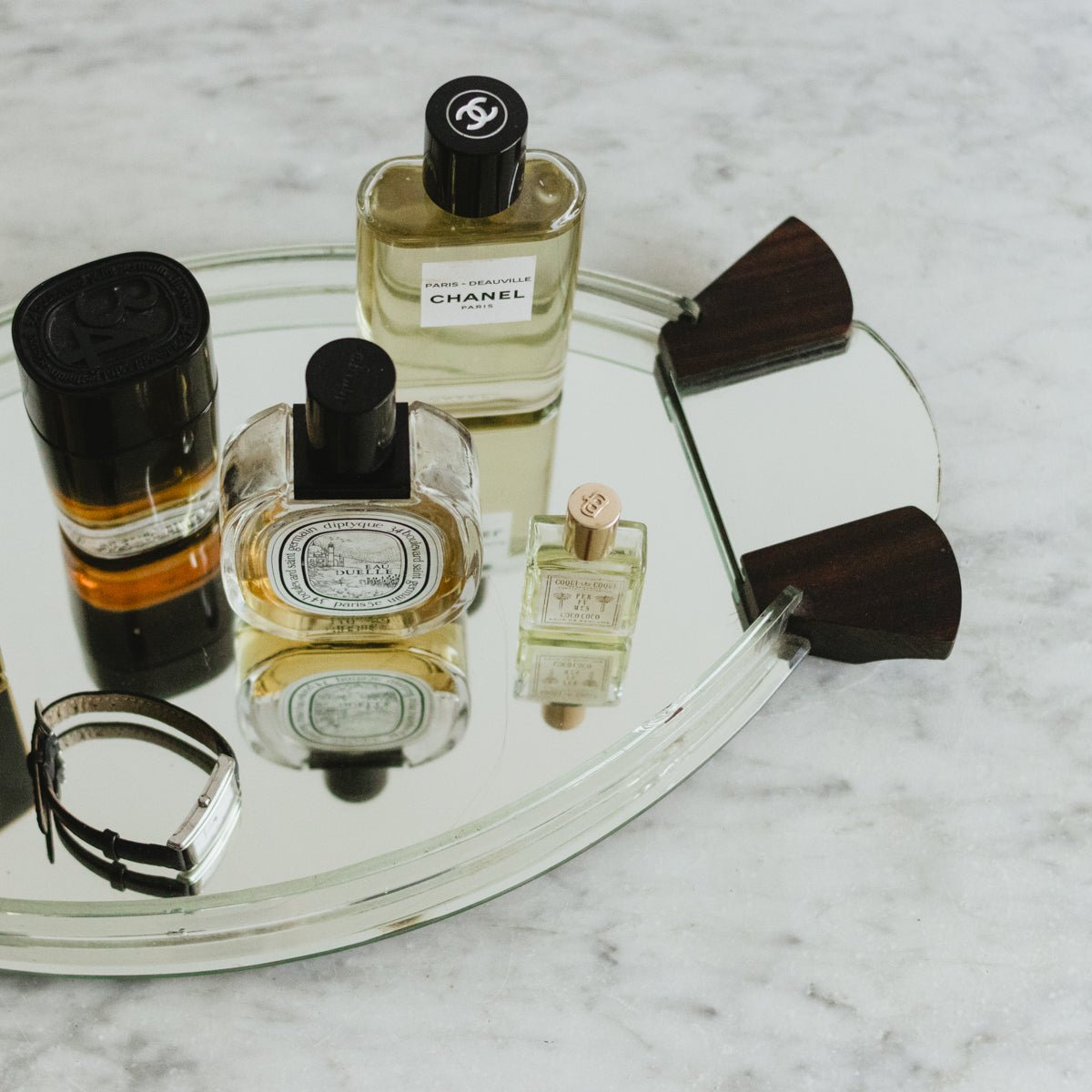 Art Deco Mirrored Tray - elsie green - decor