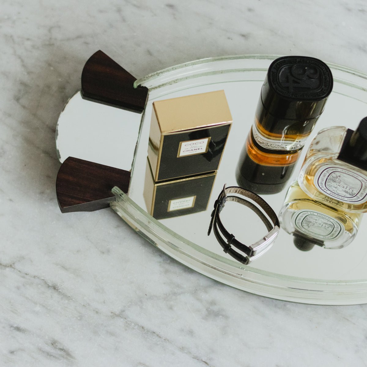 Art Deco Mirrored Tray - elsie green - decor