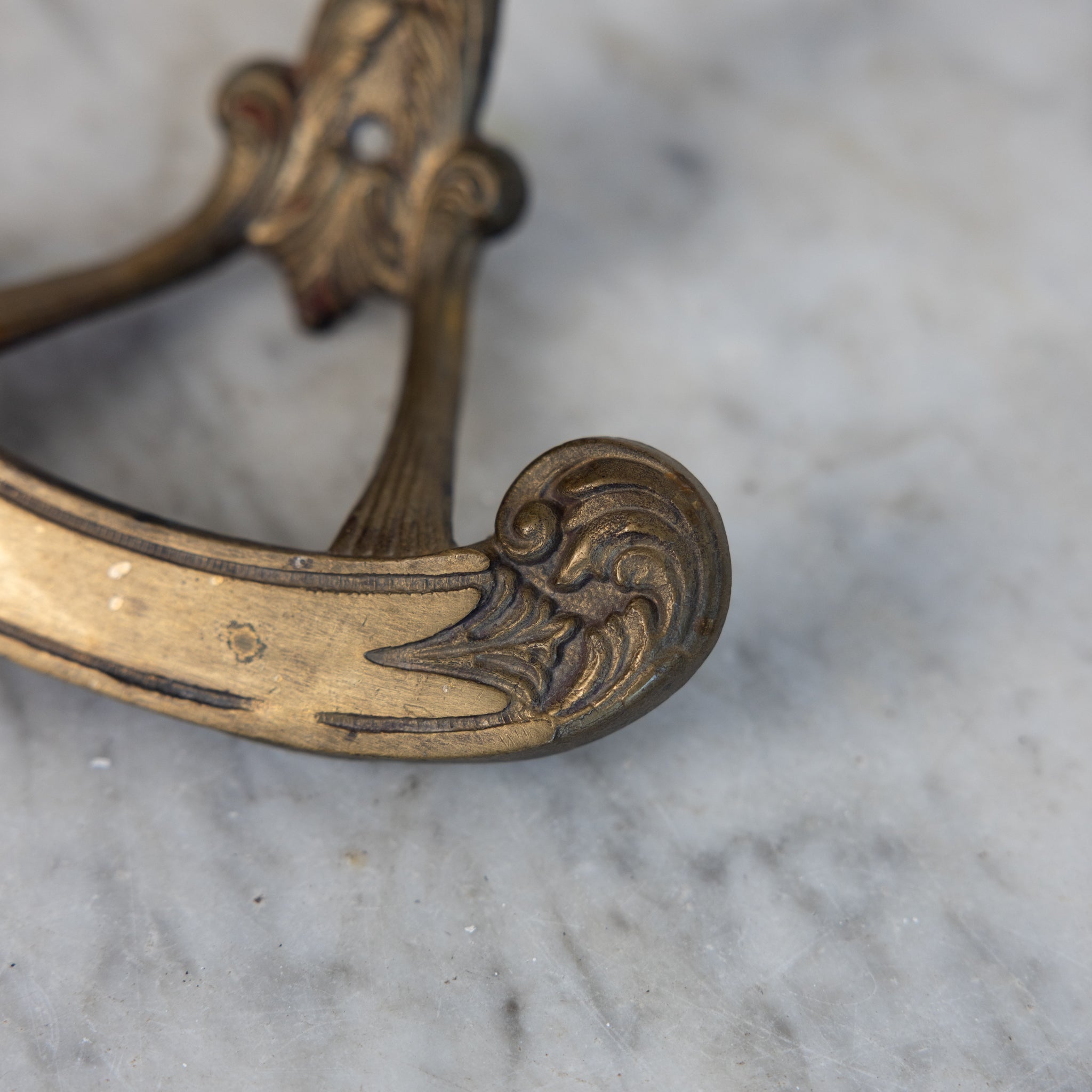 Art Nouveau Cast Iron Coat Hook - elsie green - decor