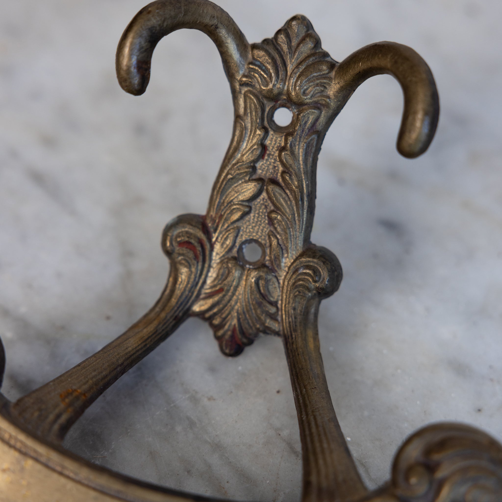 Art Nouveau Cast Iron Coat Hook - elsie green - decor