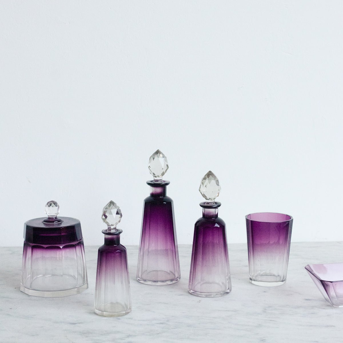 Baccarat Crystal Vanity Pieces - elsie green - decor