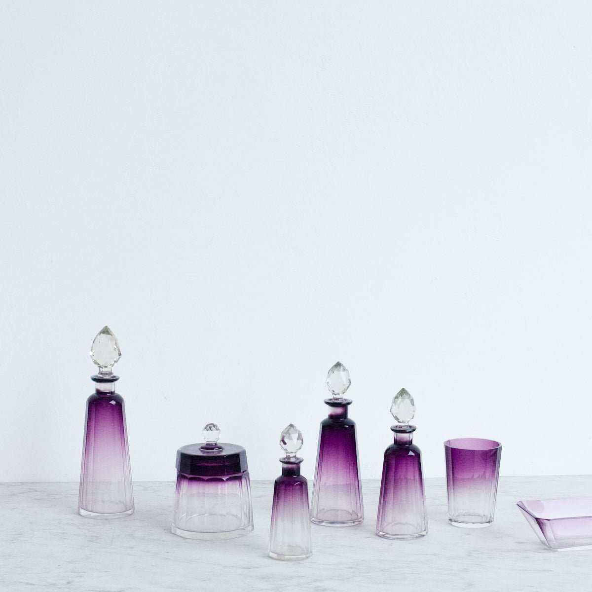 Baccarat Crystal Vanity Pieces - elsie green - decor