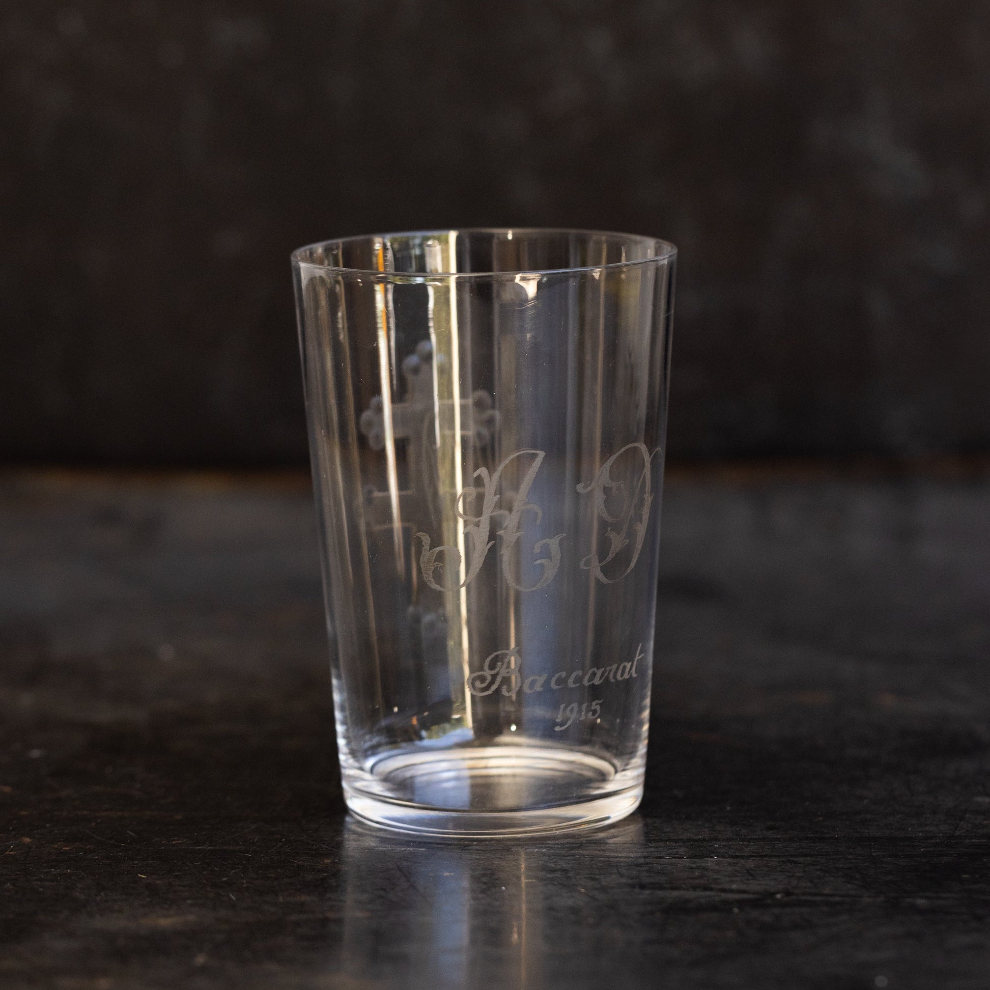 Baccarat Engraved Tumbler | 1915 - elsie green - The French Kitchen